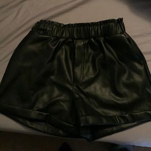 Faux leather shorts! Size medium